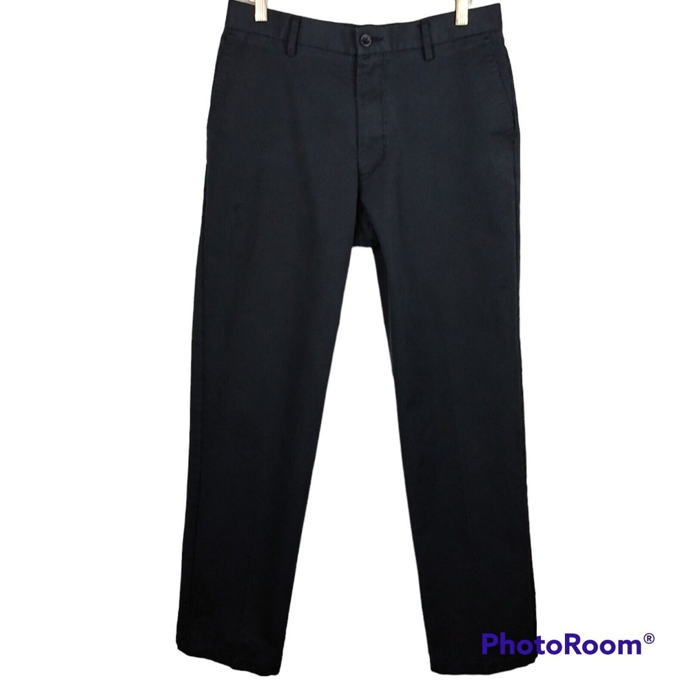 Dockers 32 x 34 Classic Fit Dress Pants Gray Pin Striped Chino Business Pockets